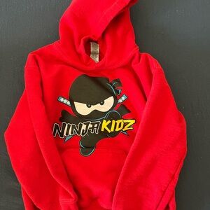 Ninja Kidz Red Hooded Sweatshirt - Kids Hoodie